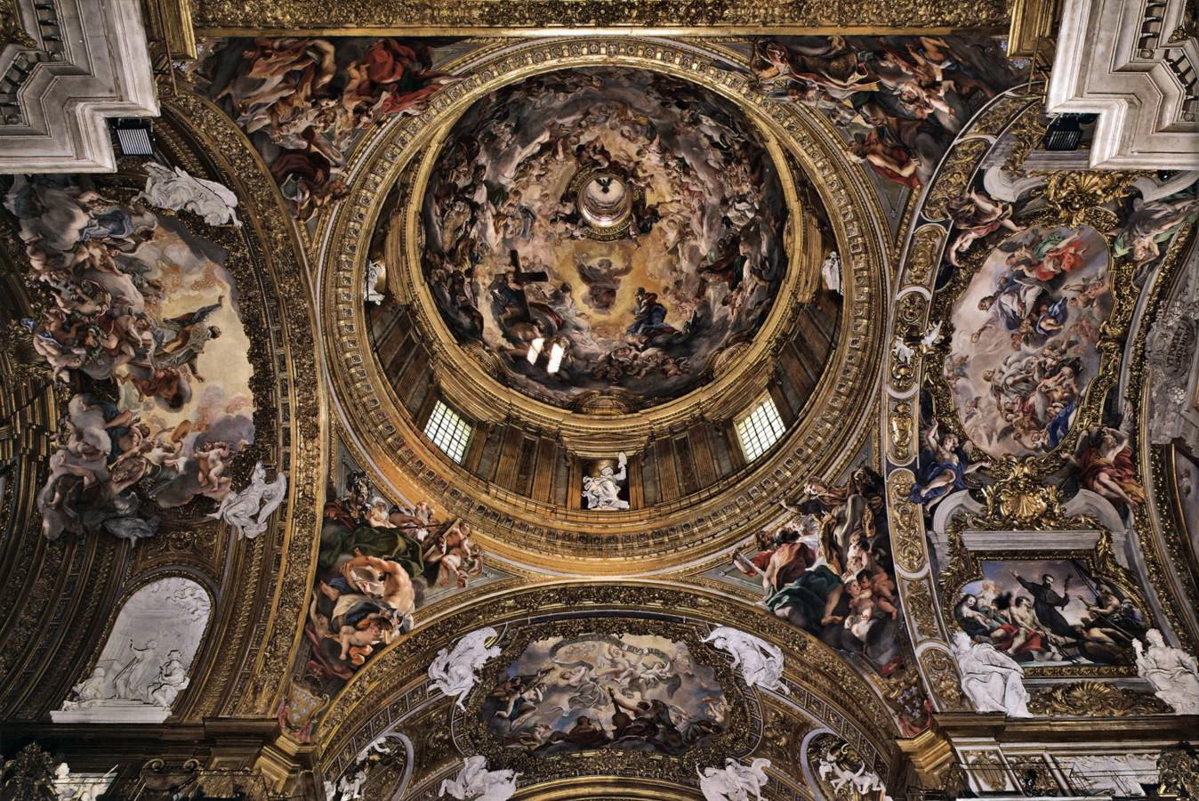 Cupola della chiesa di Gesù a Roma - G.Battista Gaulli, il Baciccio